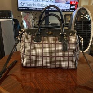 Coach Mini Glen Plaid EUC